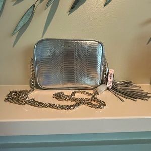 New! Victoria Secret Silver Shoulder Bag